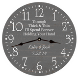 Custom Quote Wall Clock