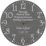 Custom Quote Wall Clock