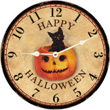 Happy Halloween Round Wall Clock