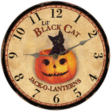 Lil "Little" Black Cat Clock