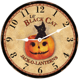 Lil "Little" Black Cat Clock