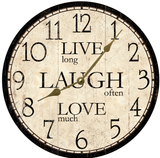 Live Laugh Love Clock
