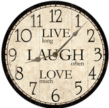 Live Laugh Love Clock