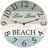 Live Love Beach Clock