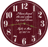 Personalized Wedding Clock with Custom Message