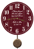 Personalized Wedding Pendulum Clock with Custom Message
