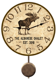 Moose Clock with pendulum