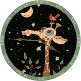 Nursery Room Clock Gold Hands