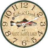 Personalized Trout Fishing Clock - 3