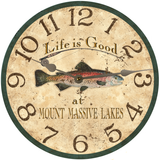 Personalized Trout Fishing Clock - 5