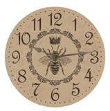 Queen Bee Clock with silver hands