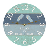 Flip Flop Clock Gold Hands