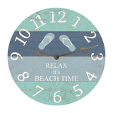 Flip Flop Clock Silver Hands