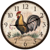 Rustic Rooster Wall Clock - 4