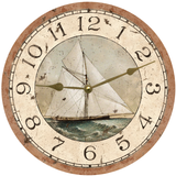 Rustic Sailboat Clock