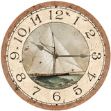 Rustic Sailboat Clock