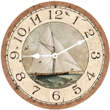 Rustic Sailboat Clock