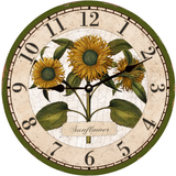 Sunflower Wall Clock
