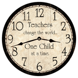Handmade Teacher Clock