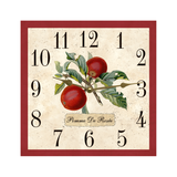 Square Apple Clock Gold Hands
