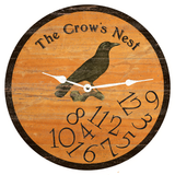 Black Crow Whatever Clock with white hands