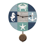 Modern Beach House Clock - Pendulum