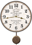 Personalized Family Name Pendulum Clock