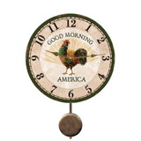 Rooster Pendulum Clock