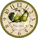French Pears Clock
