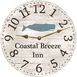 Personalized Whale Clock gold hands