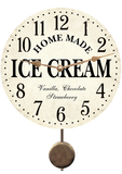 Ice Cream Clock with pendulum