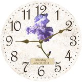 Personalized Iris Wall Clock
