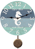 Personalized Seahorse Pendulum Clock