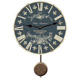 Light Blue Toile French Pendulum Clock