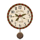 Holiday Wall Pendulum Clock