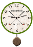 Personalized Golf Wall Pendulum Clock