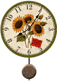 Personalized Sunflower Pendulum Clock