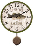Personalized Bass Fishing Pendulum Clock