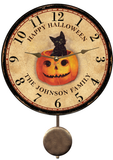 Unique Personalized Halloween Pendulum Clock