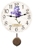 Personalized Iris Pendulum Wall Clock