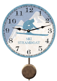 Personalized Ski Clock - Pendulum Clock