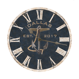 Personalized Nautical Anchor Clock