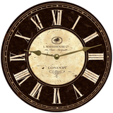 London Piano Tuning Clock- Rustic London England Wall Clock