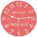 Personalized Pink Wall Clock