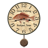 Personalized Red Snapper Pendulum Clock
