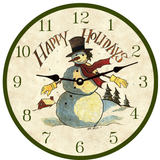Snowman Clock