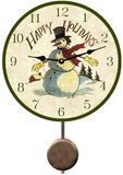 Snowman Pendulum Clock