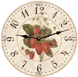 Strawberry Clock black hands