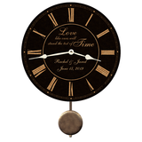 Wedding Clock With Pendulum