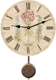 Three Flower Pendulum Clock
